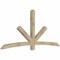Ekena Millwork Alberta Rough Sawn Timber Gable Bracket, Douglas Fir, 96"W x 44"H x 4"D x 4"F, 11/12 Pitch GBW096X44X0404ALB00RDF - alternate 3